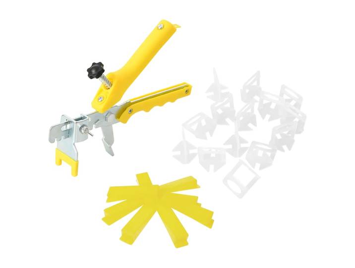 vidaXL Fliesen-Nivelliersystem 250 Keile 500 Clips 1,5 mm
