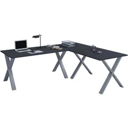VCM, Schreibtisch, X Schreibtisch Eckschreibtisch 220x220x80 (220 x 220 x 76 cm)