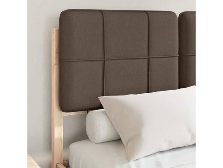KTHLBRH Einzelbett 120 x 200 cm Kiefer massiv mit Kopfteil Minimalistisches Design, gepolstertes Kopfteil, robuste Struktur, moderne Zimmer
