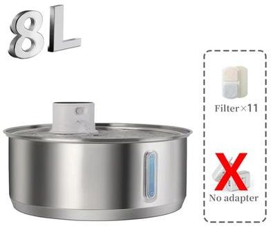 Uplift Picks Petavista Smart Dog Water Fountain Wireless Stainless Steel Pet Water Dispenser dispenser (10 Filters) 8 Liters
