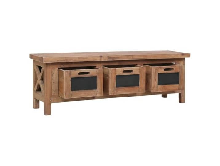 PUGYNBK TV-Möbel, 3 Schubladen, massives Holz, Mahagoni, 120 x 30 x 40 cm Vintage-Stil, handgefertigt, einfache Montage, einzigartige Maserung