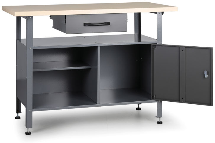 B2B Partner Werkbank G1, mit Schubladen und Schrank