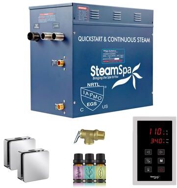 SteamSpa Oasis Series 12000-Watts Steam Generator with Continuous Steam Plus Easy Touch Pad