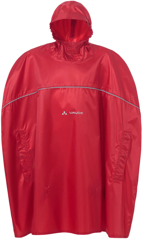Vaude kids grody poncho ii poncho montaña Rojo (M)