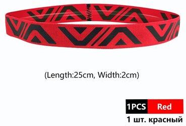 Uplift Treasures Wide Sports Sweatband Headband For Running Yoga And Fitness red
