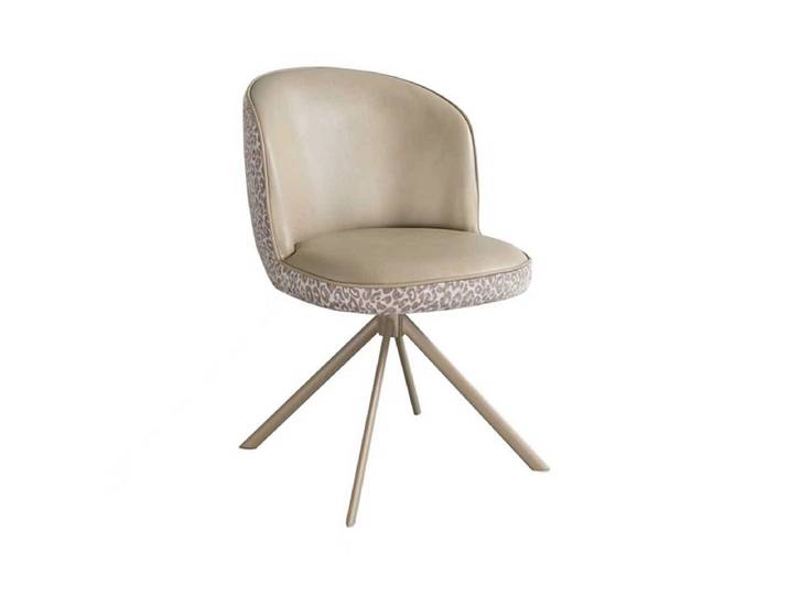 Stuhl WILD Synthetisches Leder beige
