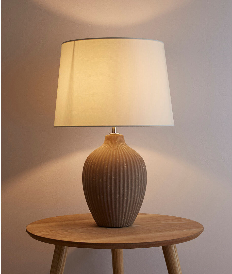 Rosalind Wheeler Ghassan Ceramic Bedside Brown 51cm H X 33cm W X 33cm D