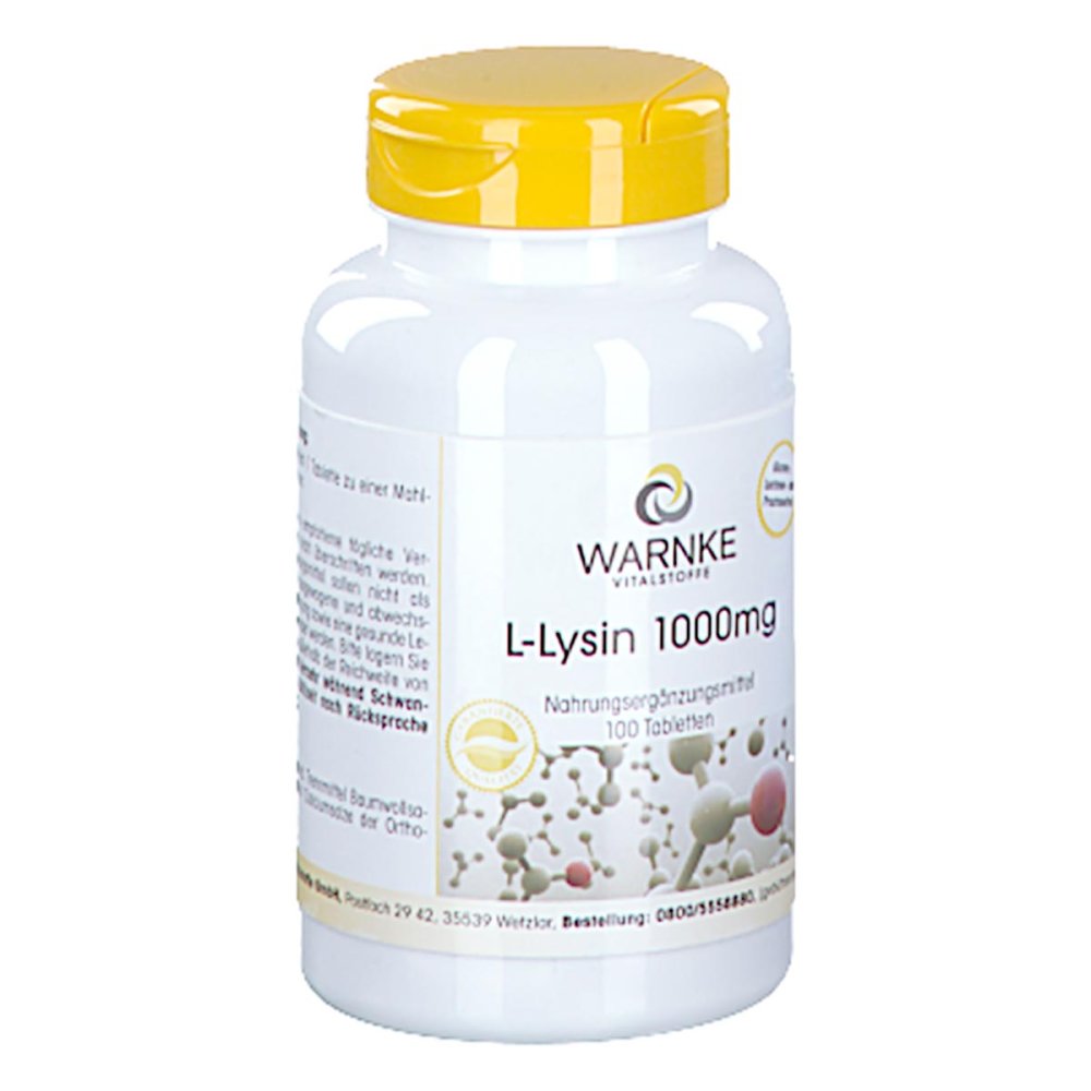 Warnke Vitalstoffe GmbH L-lysin 1000 Mg Tabletten 16792902