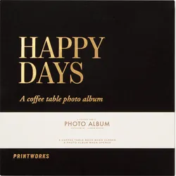 Printworks Happy Days Fotoalbum klein schwarz