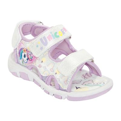 Sandale DISNEY "UNICORN", Mädchen, Gr. 24, lila, Textil, Schuhe Sandale