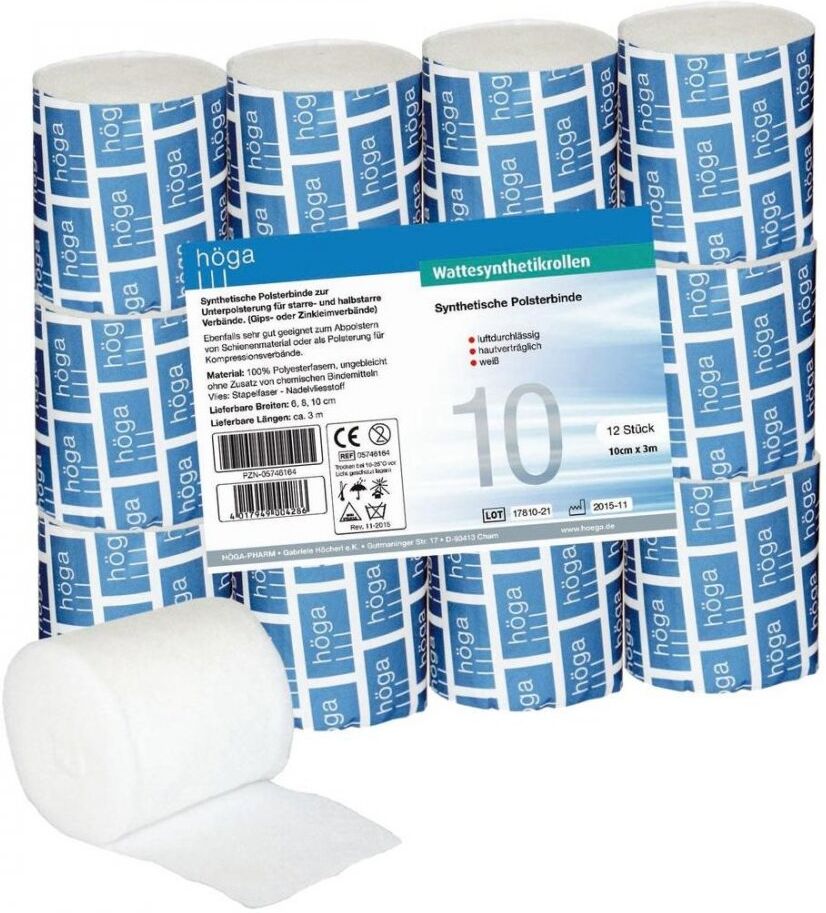 Wattesynthetikrollen 10 cmx3 m