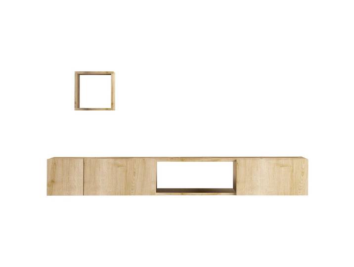 TV-Möbel Yasam eiche melaminbeschichteter Holzwerkstoff B 25 cm 20 kg - TV-Möbel