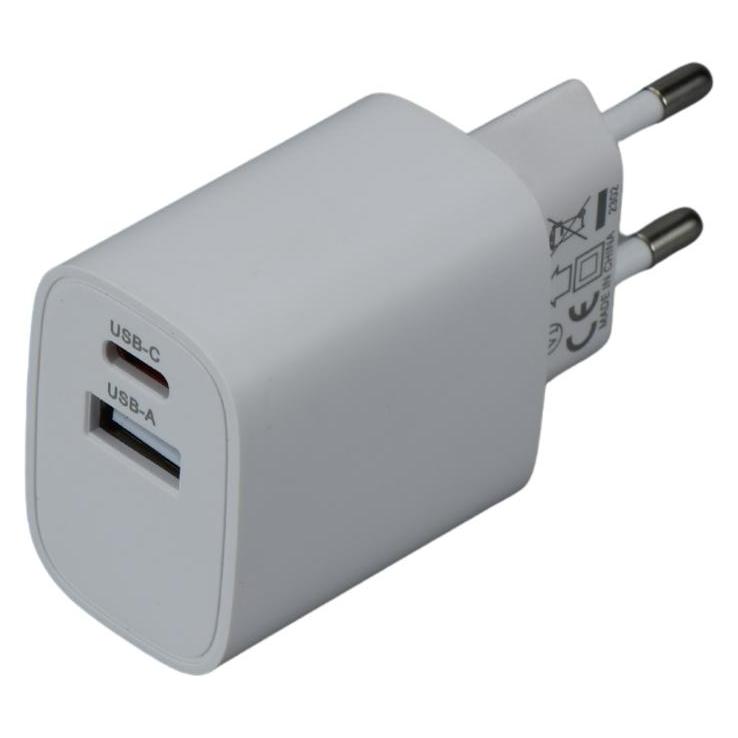 iGet PA20 - USB-A (10 W) and USB-C (20 W) power adapter, universal and for tablets (20 W) (84000351)