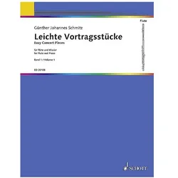 Leichte Vortragsstücke Band 1 für Flöte und Klavier, Fachbücher von Günther Johannes Schmitz