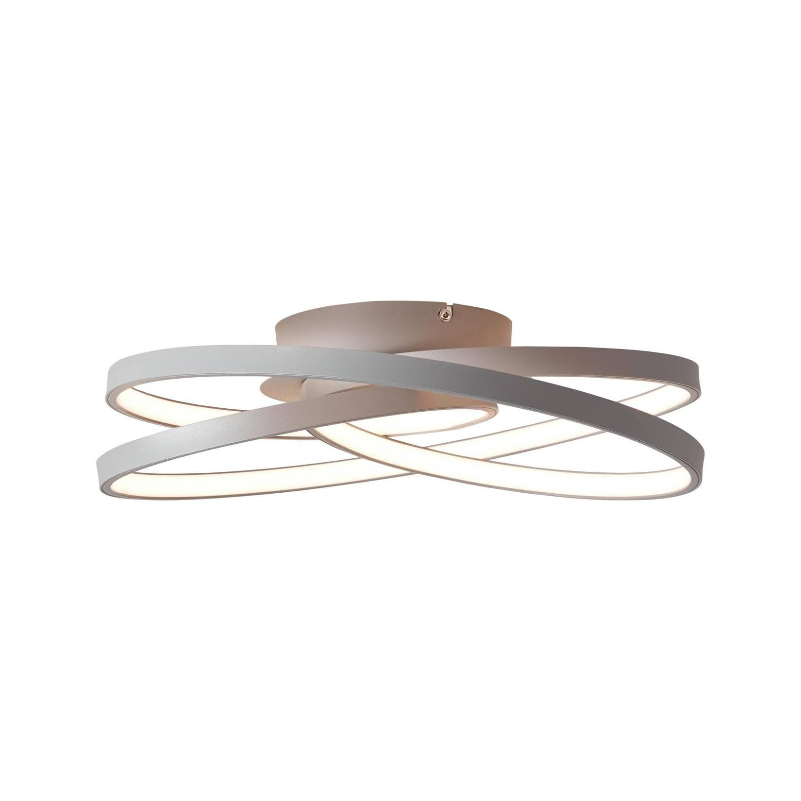 BRILLIANT Lampe Labyrinth LED Deckenleuchte 40cm grau 1x 42W LED integriert (SMD), (4775lm, 3000K) Energiesparend und langlebig durch LED-Einsatz