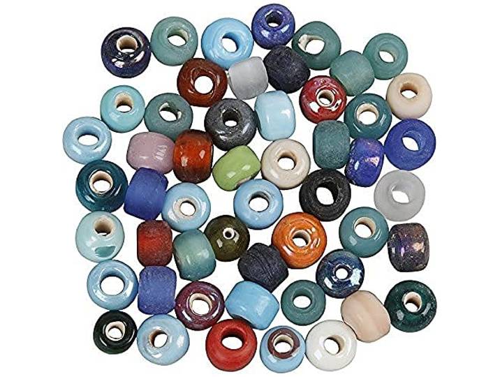 Glaskralenmix, D: 9 mm, asstd kleuren, 500g