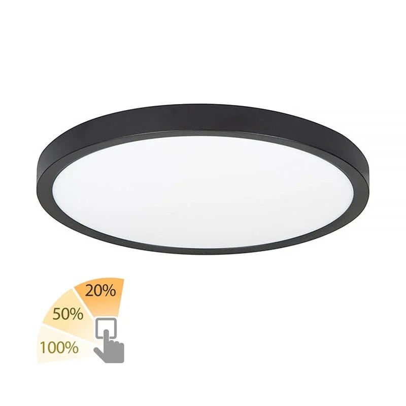 Highlight Piatto Plafondlamp - Zwart - Ø 44,5 cm