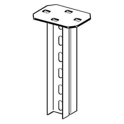 Niedax NIE HDUF50/600 Hängestiel Doppel-U-Profil 50x22x600mm feuerverz. (HDUF50/600)