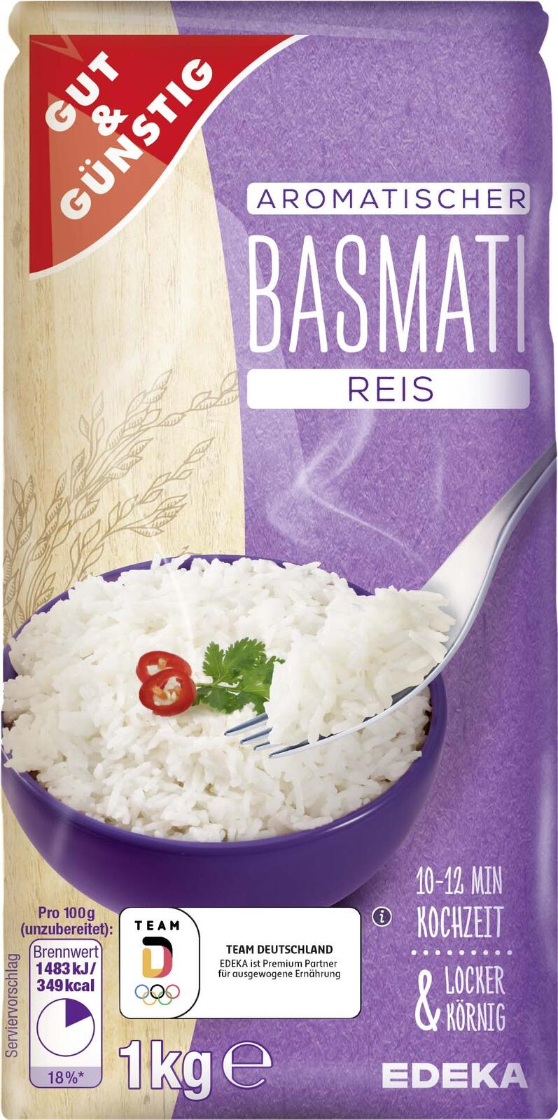 GUT&GÜNSTIG Basmati Reis 1,0 kg 1477846007