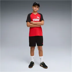 PUMA Essentials No.1 Logo Poly T-Shirt + Shorts Set Jungen 11 - for all time red 164