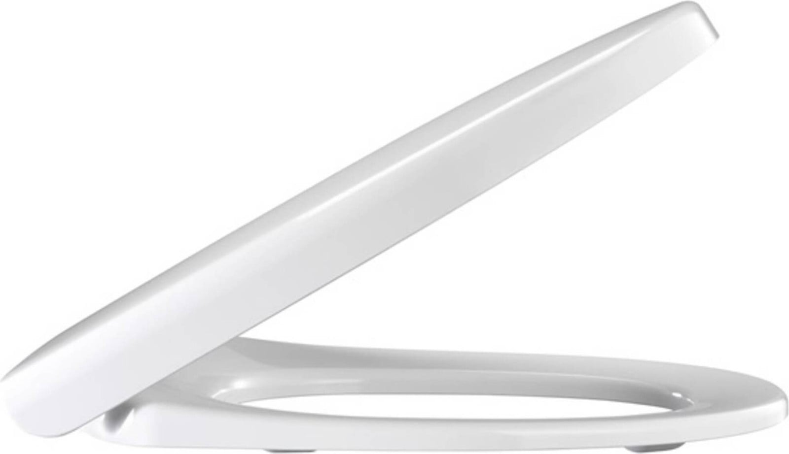 Pressalit zachte ronde toiletbril van duroplast in wit, 352 x 431 mm