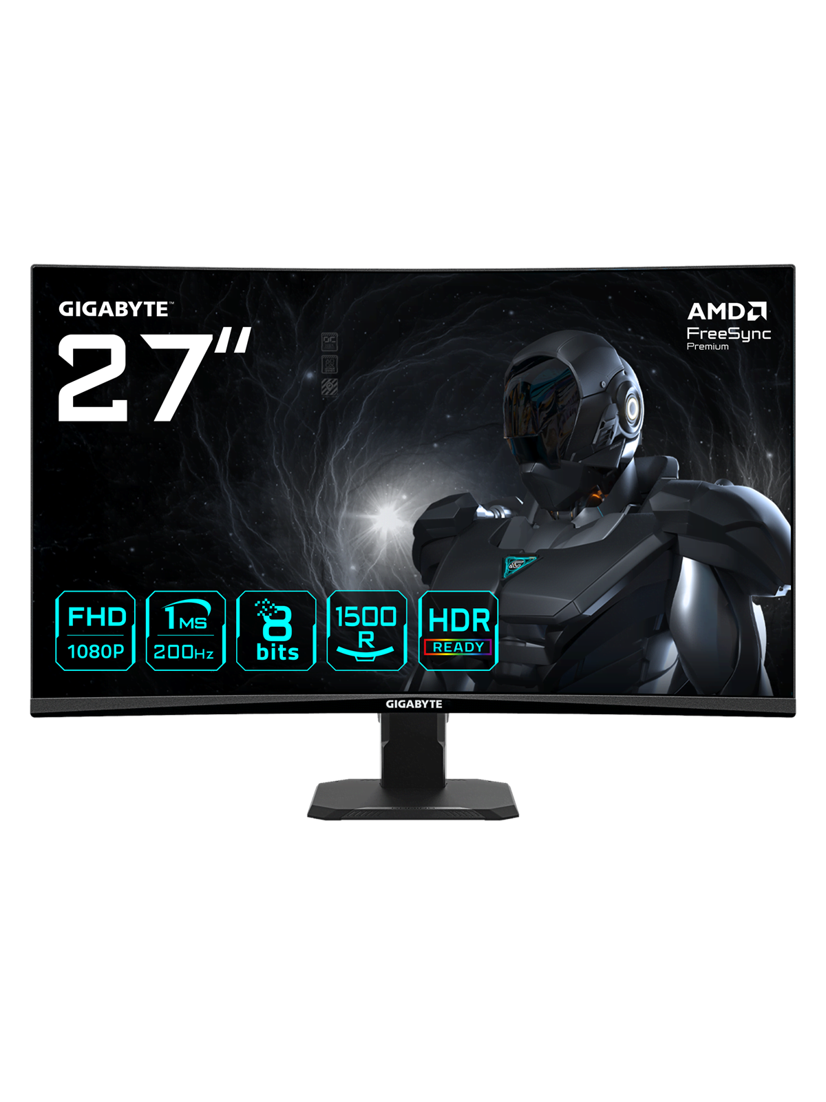 27" GIGABYTE GS27FCA - 1920x1080 (FHD) - 200Hz - VA
