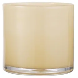 IB Laursen Topf Venecia durchgefärbtes Glas, Höhe 12, Ø 12 cm, gelb