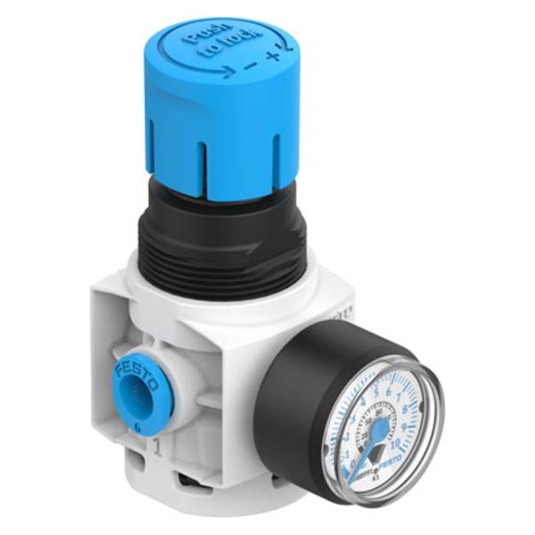Festo Druckregelventil, QS-6, 50... 700kPa, 350L/min (MS2-LR-QS6-D6-AR-BAR-B)