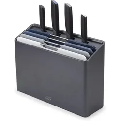 Joseph Joseph Messer+Schneidebrettset, Schneidebrett, Blau, Grau