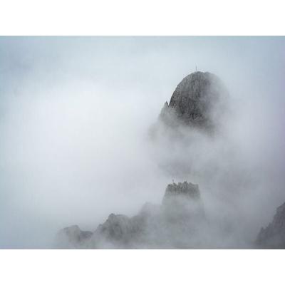 CALVENDO Puzzle Karwendelköpfe im Nebel | 1000 Teile Lege-Größe 64x48cm Foto-Puzzle für glückliche Stunden