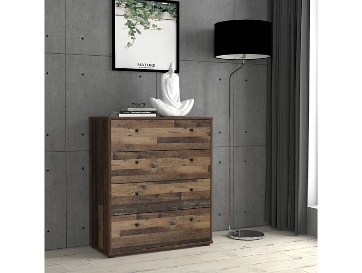 Container 74cm Braun/Eiche Vintage Dekor