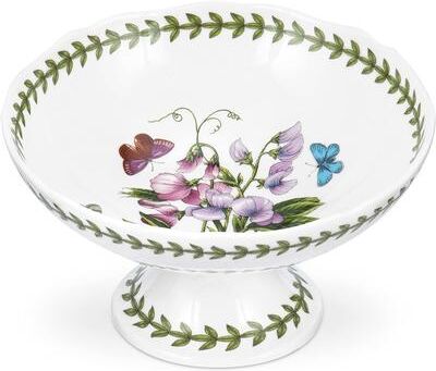 Portmeirion Botanic Garden Scalloped Edge Footed Bowl - 7 in