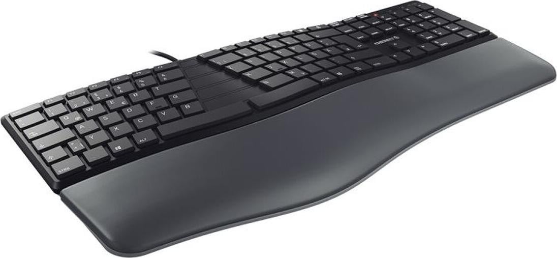 Cherry KC 4500 ERGO Bekabeld USB QWERTY Toetsenbord Zwart