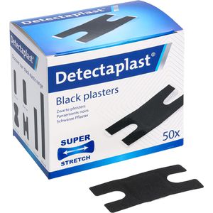 Detectaplast Pflaster Black Fingergelenk 50 Strips, elastisch, 6,8 x 3,8cm