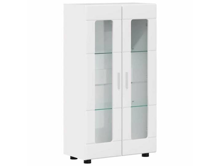 Blanc BUFFET salon-séjour - Buffet Blanc brillant 55 5x29x103 cm Bois d'ingénierie m8814