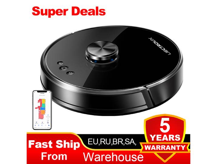 (code promo: AEGG66) Aspirateur robot hybride Liectroux X6,navigation laser Lidar,aspiration 6500pa,carte multi-étages,nettoyage humide en forme de Y,APP zone interdite,zone sélective,reprise du point