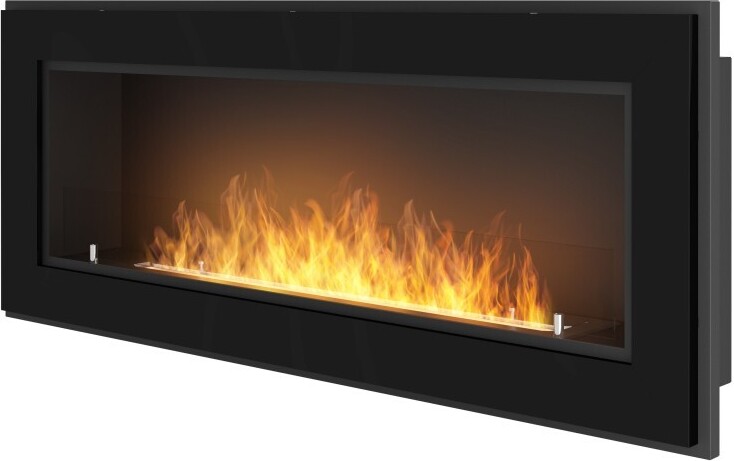 Frame 1200 SimpleFire Einbau-Bioethanolkamin mit schwarzem Glas