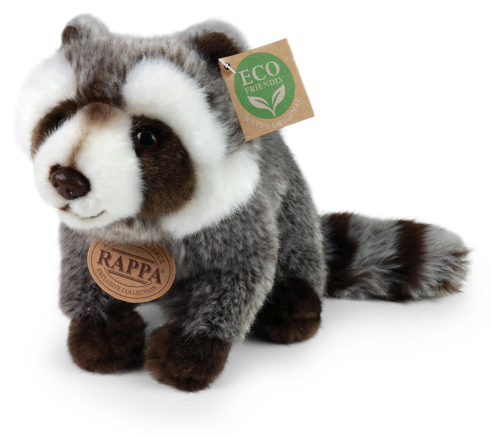 Milieuvriendelijke pluche wasbeer RAPPA 22 cm