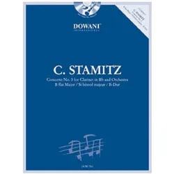 Konzert B-Dur Nr.3 (CD) für Klarinette und Klavier, Fachbücher von Chet Falzerano, Karl Philipp Stamitz