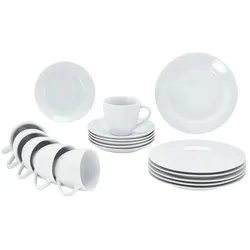 levelone Kaffeeservice. 18-teilig  Mira ¦ weiß