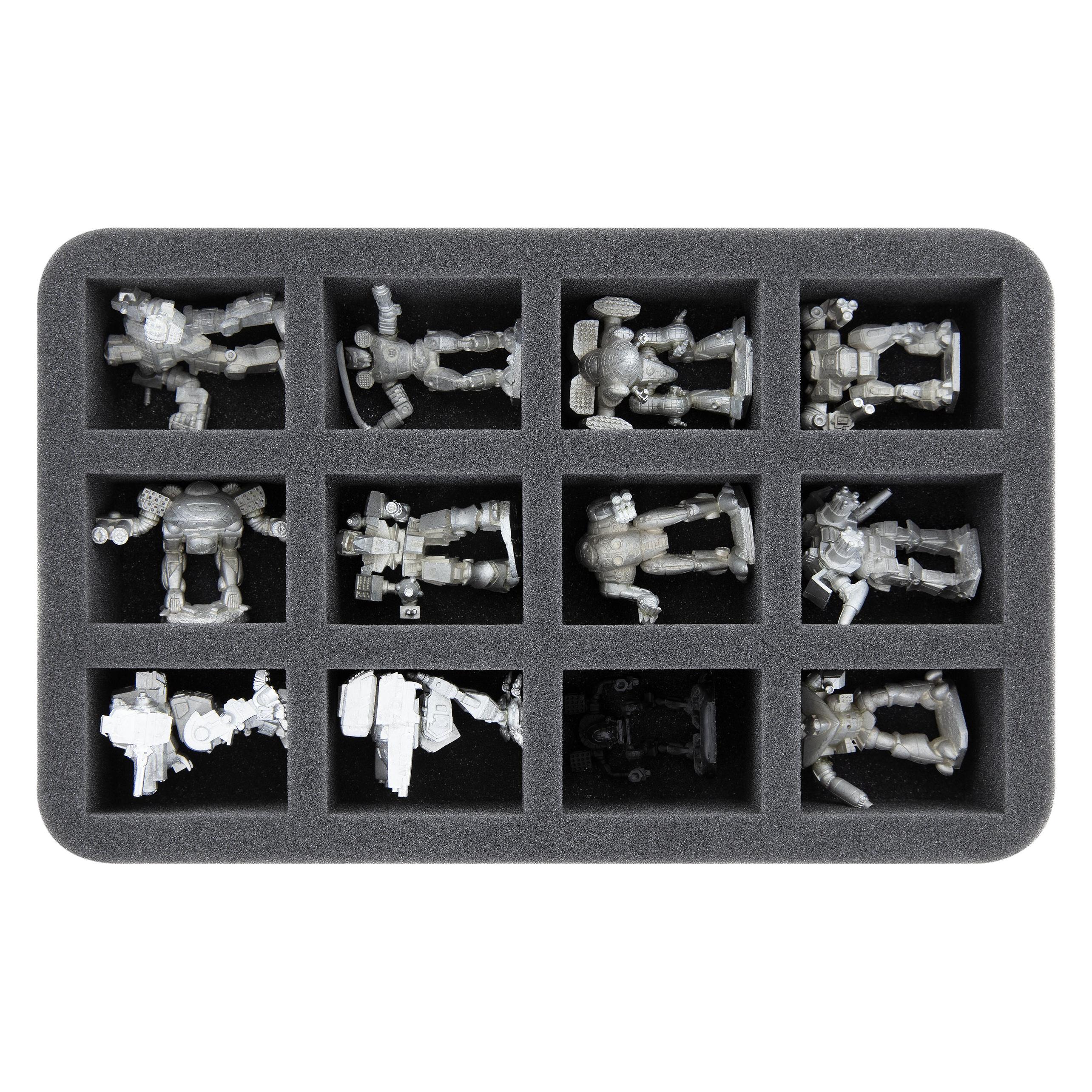 Feldherr HS050BT05 - Schaumstoffeinlage für BattleTech - 12 Mechs (Schaumstoff) (HS050BT05)