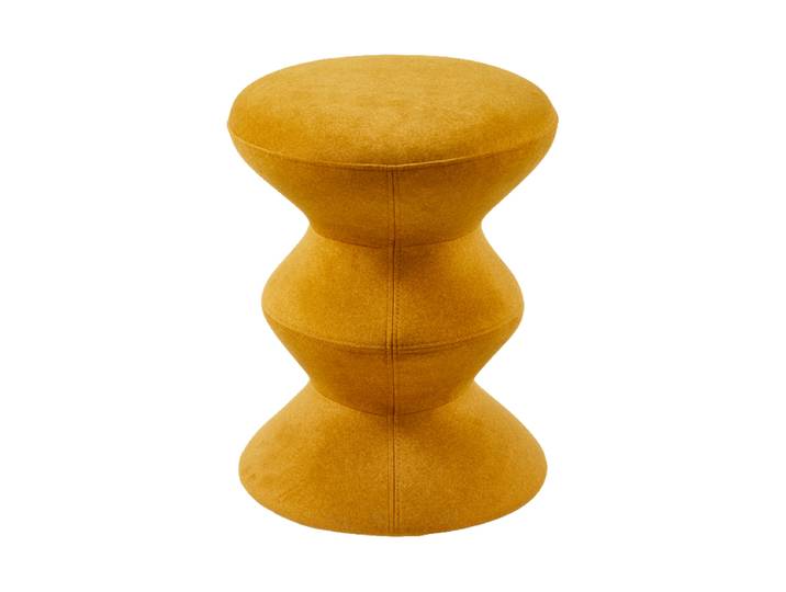 Design Hocker „Zig Zag Soft“ Senfgelb Pols Potten