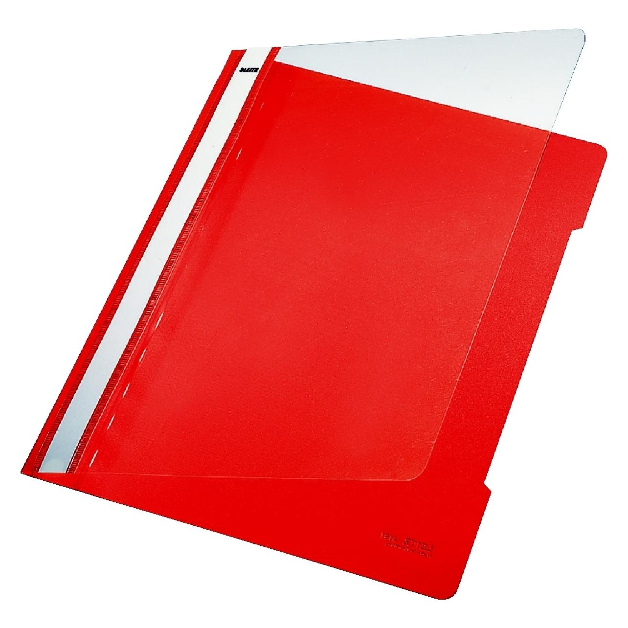 Leitz Presentation File A4 Red (25) Präsentations-Mappe PVC Rot (A4, 25x) (41910025)