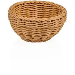 WAS Germany - Korb WEAVER PRO Tischkörbe, Ø 16 cm, Höhe 8 cm, beige, Polypropylen