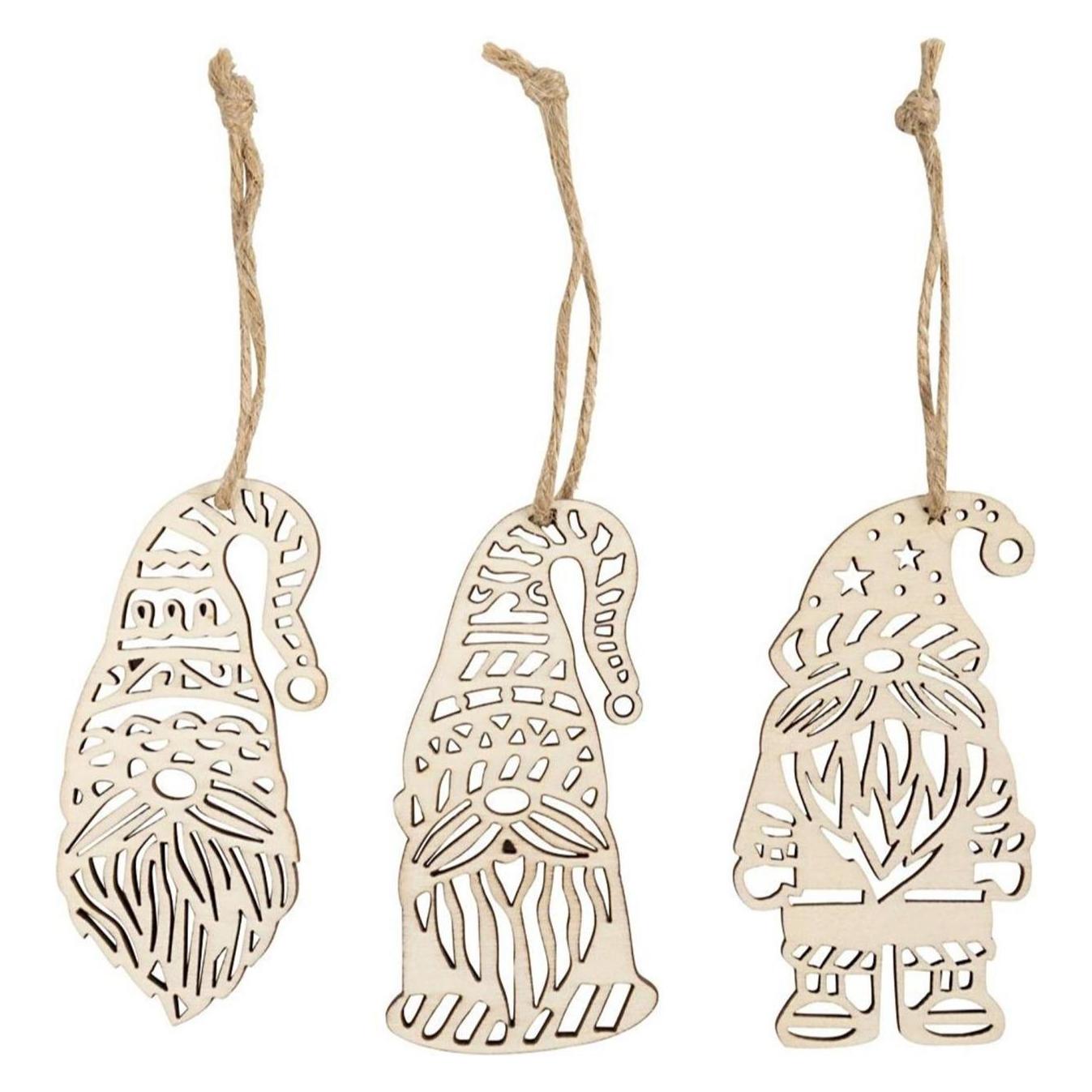 Creativ Company Deko-Bastelset Anhänger 6 Stück, 8 x 4 cm (58068)