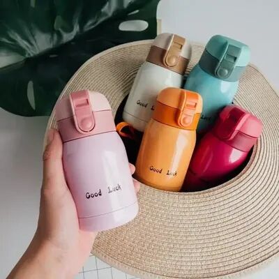 Perfect Picks Market Mini Stainless Steel Thermos Cup Insulated Coffee Mug, Pocket Flask, Perfect Gift For Kids red 200ml