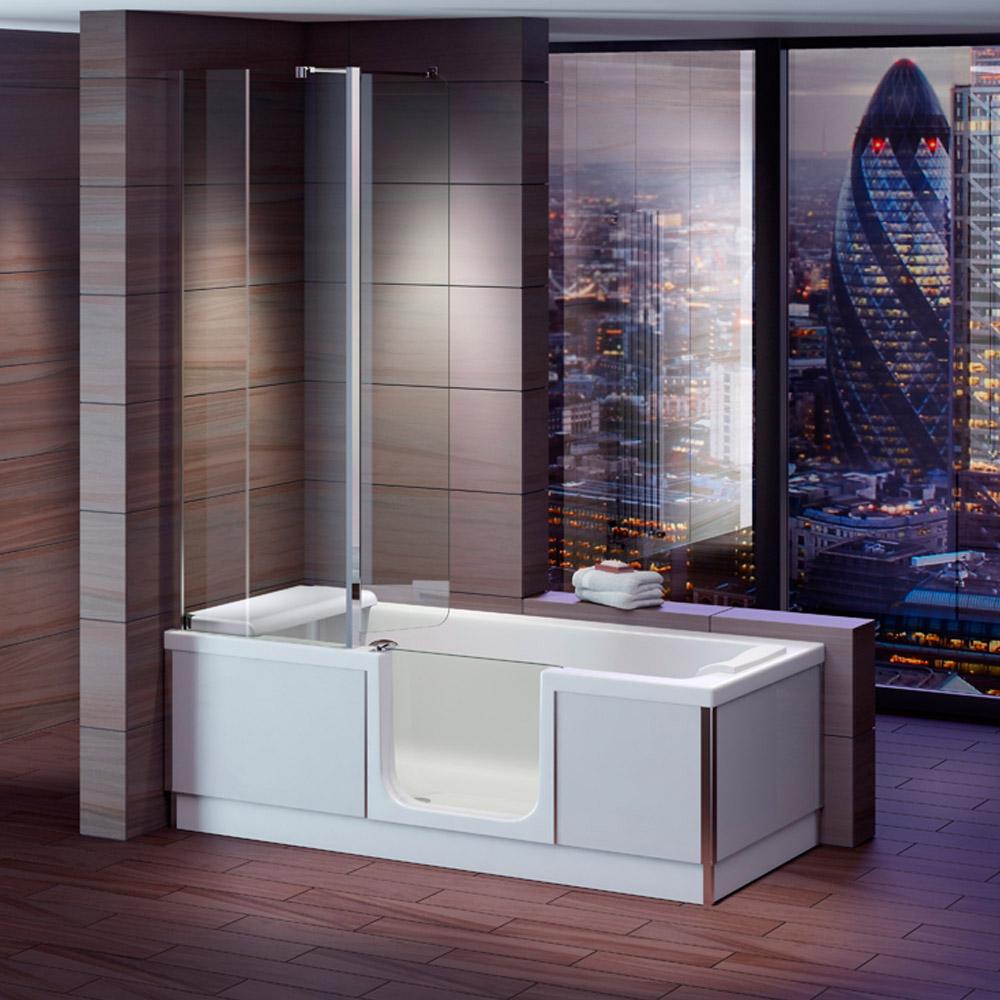 STYLE Badewanne mit Tür/Seniorenbadewanne 180 x 80 x 57,5 cm. Ausführung Rechts