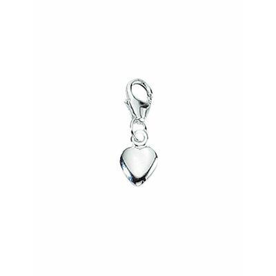 Charm-Einhänger ADELIA´S "925 Silber Charms Anhänger Herz", silber, Charms, Damen, Silber 925 (Sterlingsilber), 925 Sterling Silber Silberschmuck für Damen