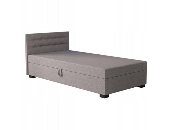 TAPCZANY24 - Boxspringbett Olaf 90x200 cm mit Taschenfederkern Matratze Bett mit Matratze, Polsterbett mit Bettkasten, Gepolstertes Einzel Bett, Schlafsofa - Biskuitbeige