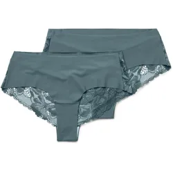 Tchibo - 2 Magic-Cut-Brazil-Slips - Damen - Gr. S - petrol